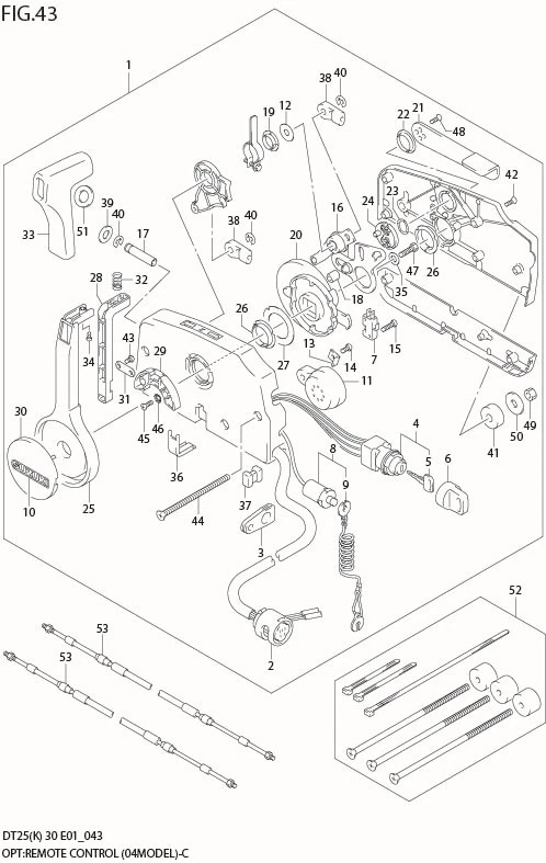 FIG 43  OPT:REMOTE CONTROL (MODEL:04%)