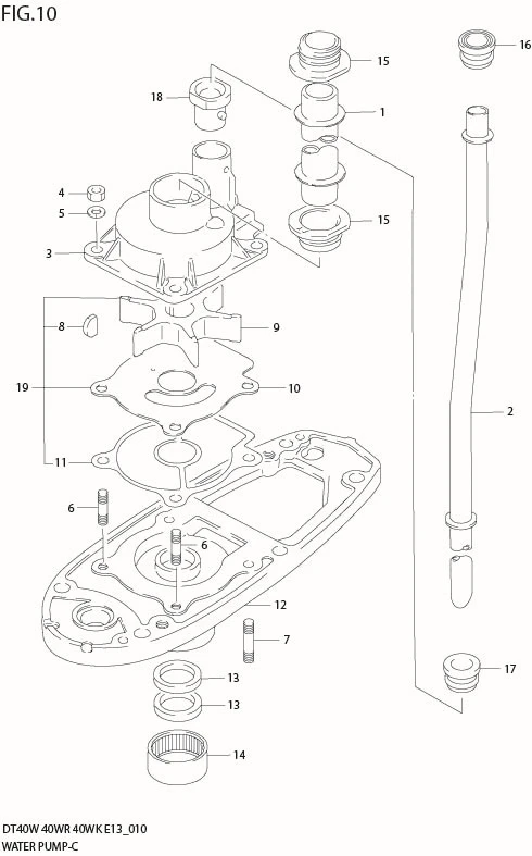 FIG 10  WATER PUMP