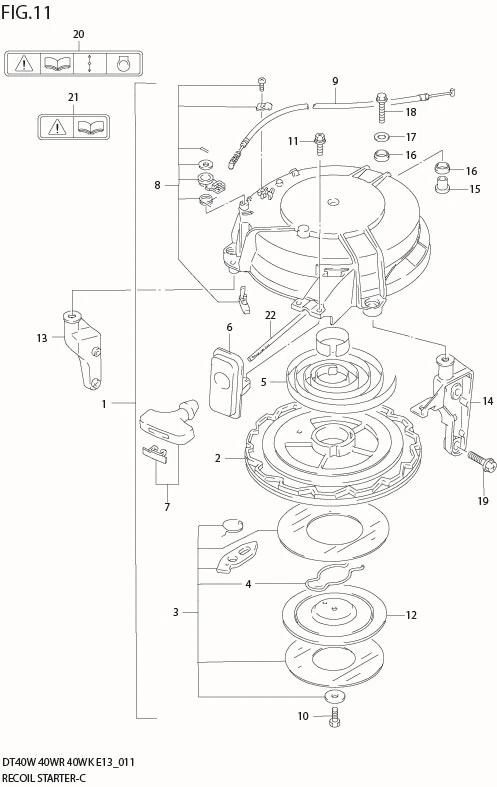 FIG 11  RECOIL STARTER