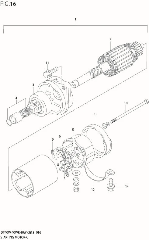 FIG 16  STARTING MOTOR
