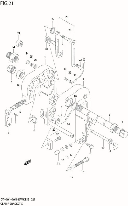 FIG 21  CLAMP BRACKET