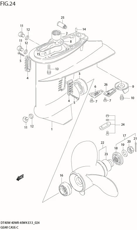 FIG 24  GEAR CASE