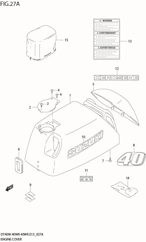 FIG 27A ENGINE COVER (*)