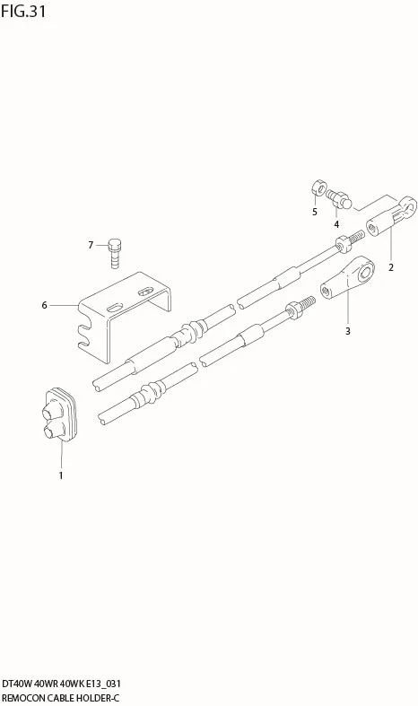 FIG 31  REMOCON CABLE HOLDER (DT40WR)