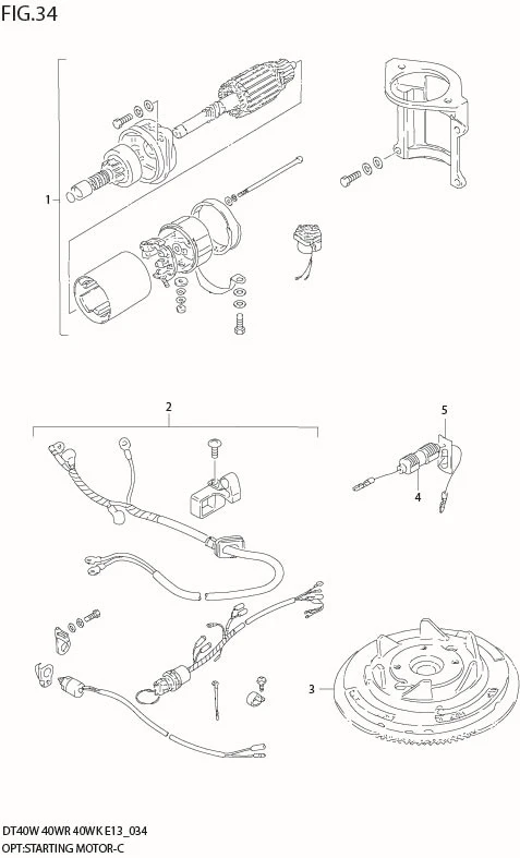 FIG 34  OPT : STARTING MOTOR