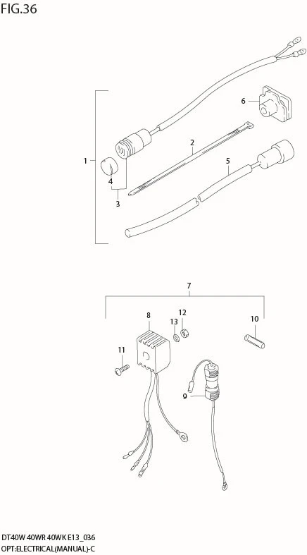 FIG 36  OPT : ELECTRICAL (MANUAL STARTER)