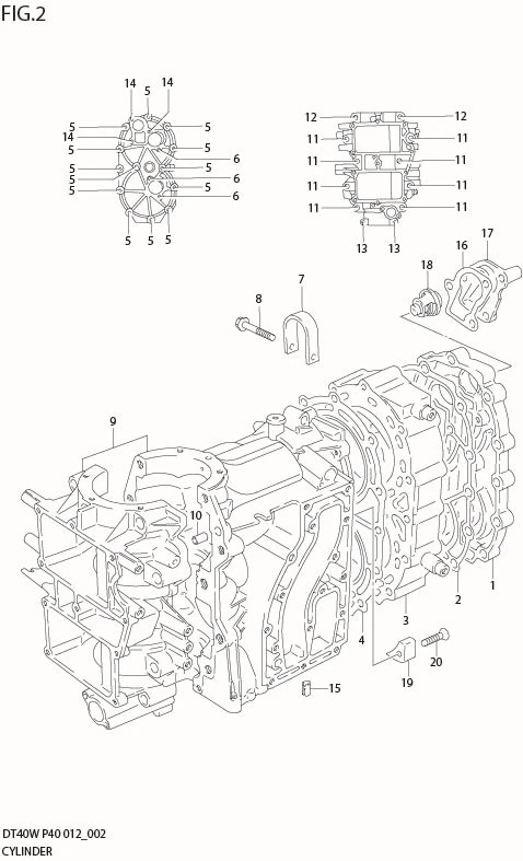 FIG 2   CYLINDER (DT40W P90)