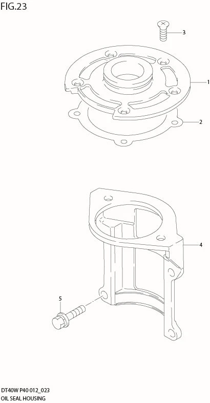FIG 23  OIL SEAL HOUSING (DT40WR P40)
