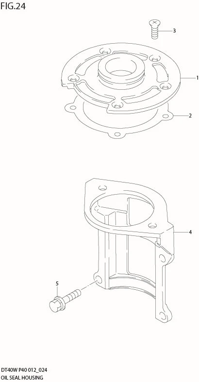 FIG 24  OIL SEAL HOUSING (DT40WR P90)