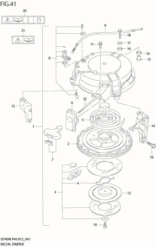 FIG 41  RECOIL STARTER