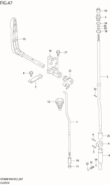 FIG 47  CLUTCH (DT40W P40)
