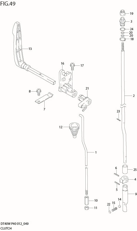 FIG 49  CLUTCH (DT40WR P40)