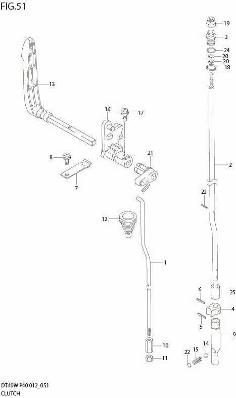 FIG 51  CLUTCH (DT40WK P40)