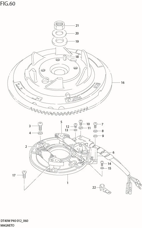 FIG 60  MAGNETO (DT40W P40)