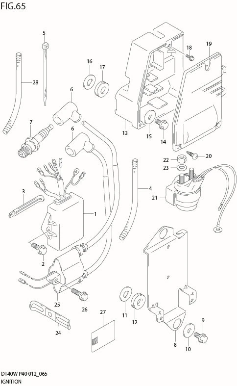 FIG 65  IGNITION (DT40W P40)