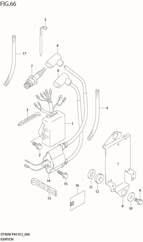 FIG 66  IGNITION (DT40W P90)