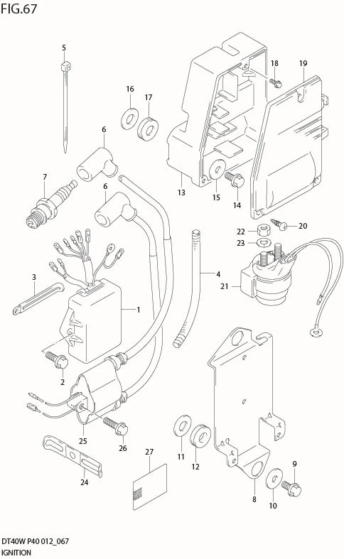 FIG 67  IGNITION (DT40WR P40)