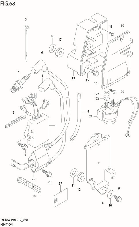 FIG 68  IGNITION (DT40WR P90)
