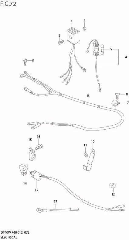 FIG 72  ELECTRICAL (DT40WR P40)