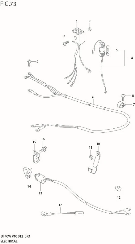FIG 73  ELECTRICAL (DT40WR P90)