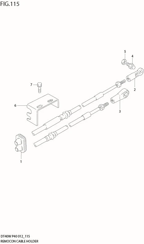 FIG 115 REMOCON CABLE HOLDER (DT40WR P40)