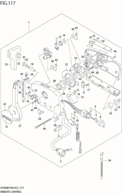 FIG 117 REMOTE CONTROL (DT40WR P40)