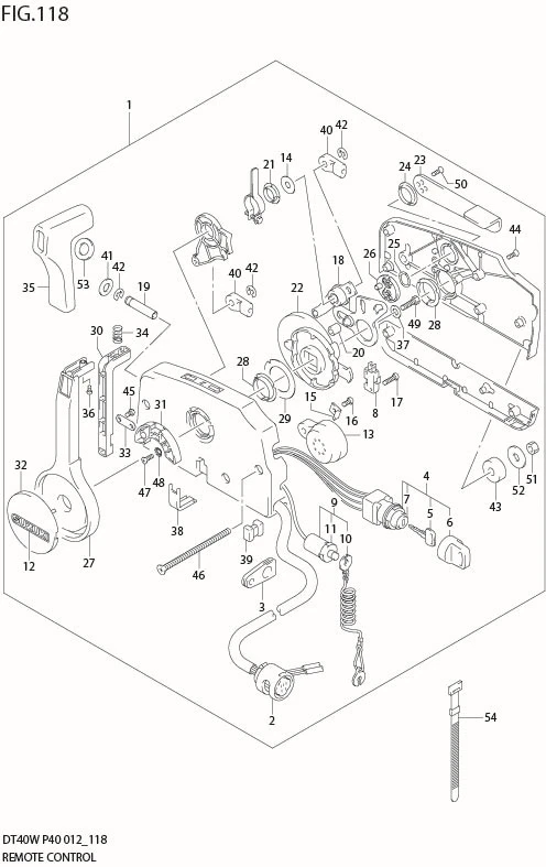 FIG 118 REMOTE CONTROL (DT40WR P90)