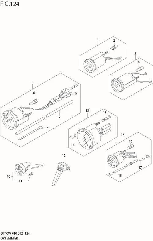 FIG 124 OPT : METER (DT40W P40)