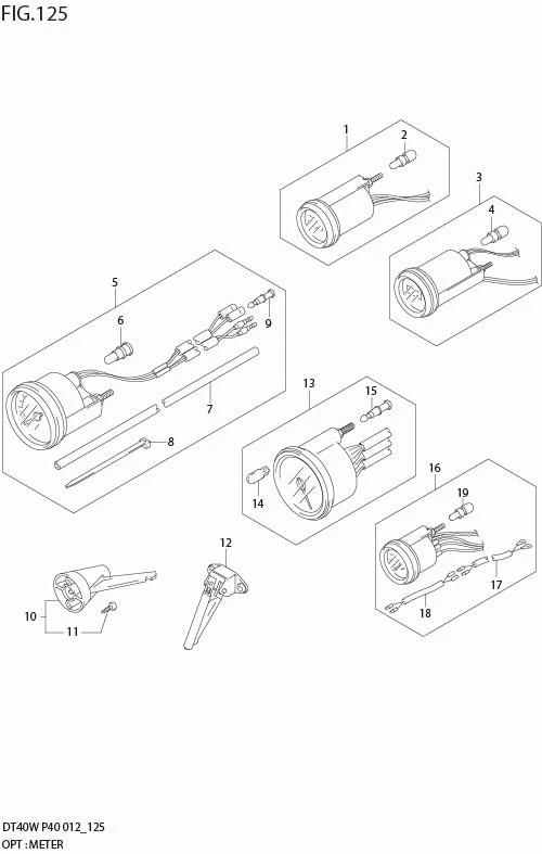 FIG 125 OPT : METER (DT40WR P40)