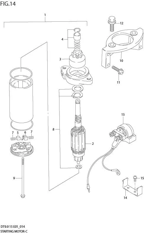 FIG 14  STARTING MOTOR