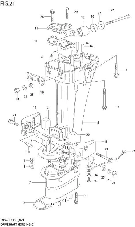 FIG 21  DRIVE SHAFT HOUSING