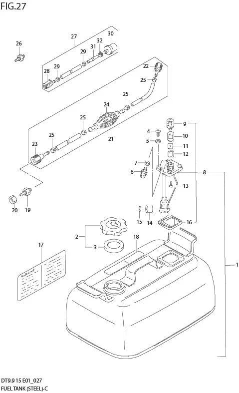 FIG 27  FUEL TANK (STEEL)