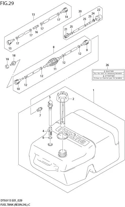 FIG 29  FUEL TANK (RESIN:25L)