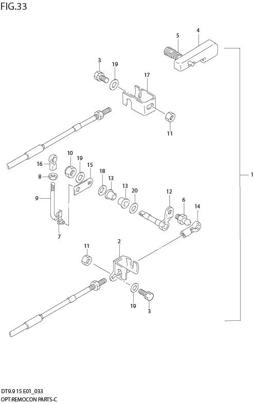 FIG 33  OPT : REMOTE CONTROL PARTS