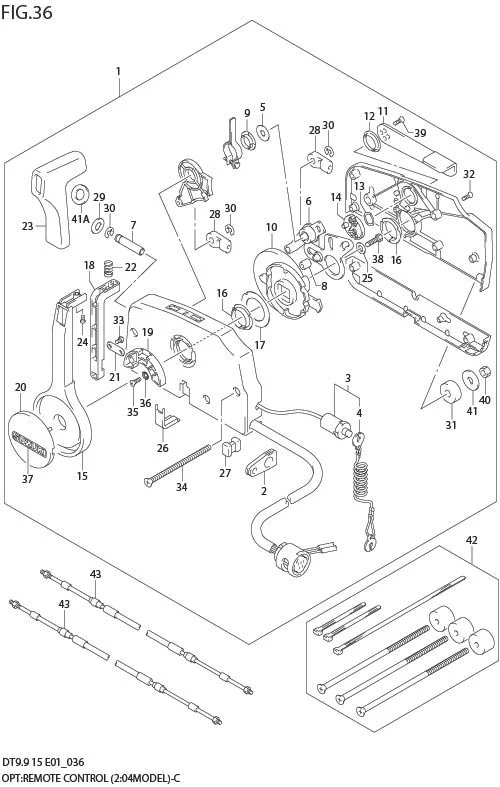 FIG 36  OPT : REMOTE CONTROL (2)(MODEL:04%)