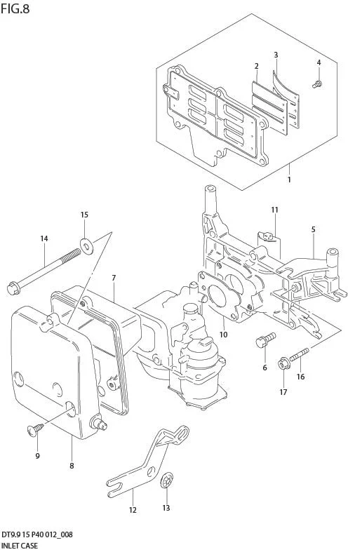FIG 8   INLET CASE (DT9.9 P40)