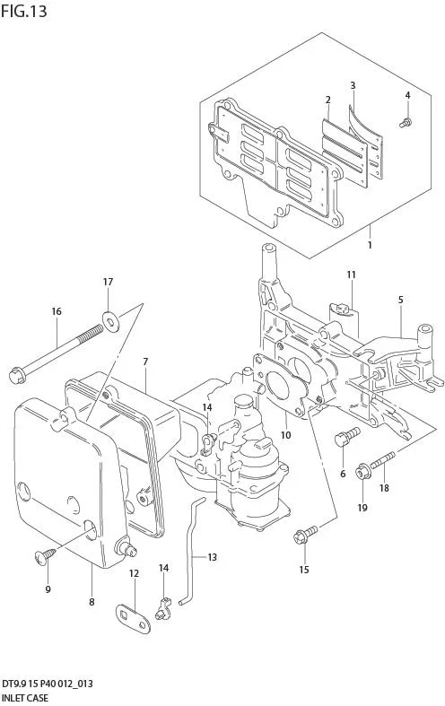 FIG 13  INLET CASE (DT15K P36)