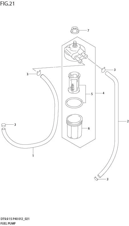 FIG 21  FUEL PUMP (DT9.9 P40)