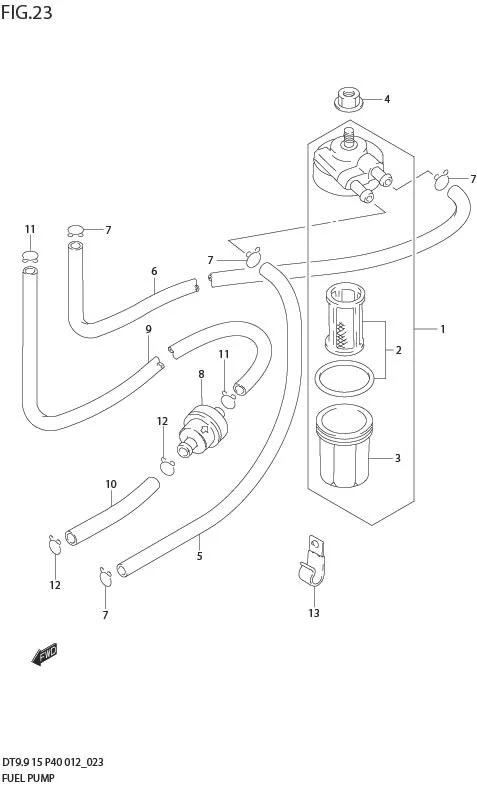 FIG 23  FUEL PUMP (DT9.9K P36)