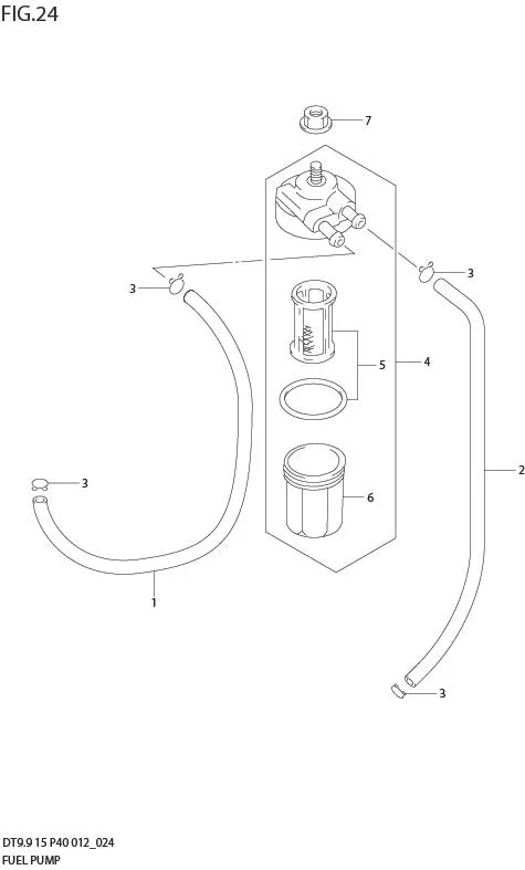 FIG 24  FUEL PUMP (DT15 P40)