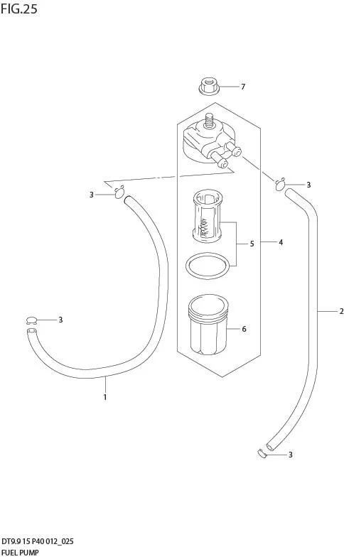 FIG 25  FUEL PUMP (DT15 P37)