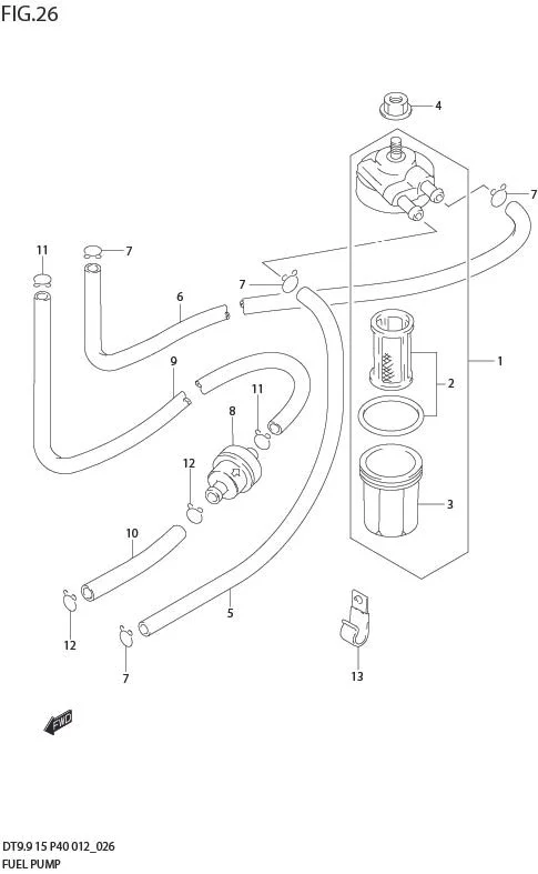 FIG 26  FUEL PUMP (DT15K P36)