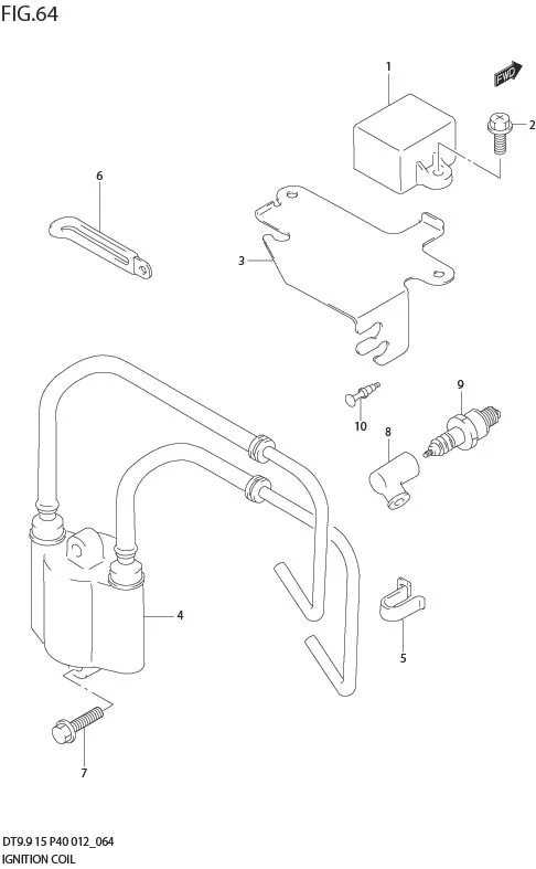 FIG 64  IGNITION COIL (DT15K P36)
