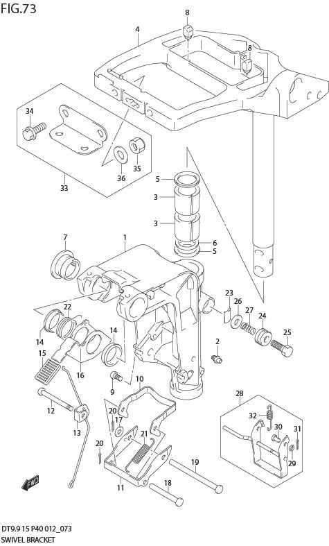 FIG 73  SWIVEL BRACKET