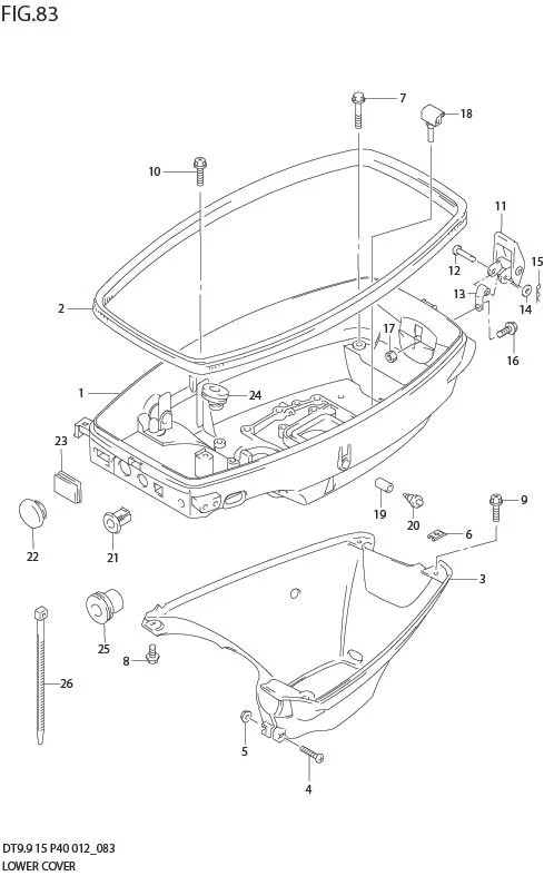 FIG 83  LOWER COVER (DT9.9K P36)