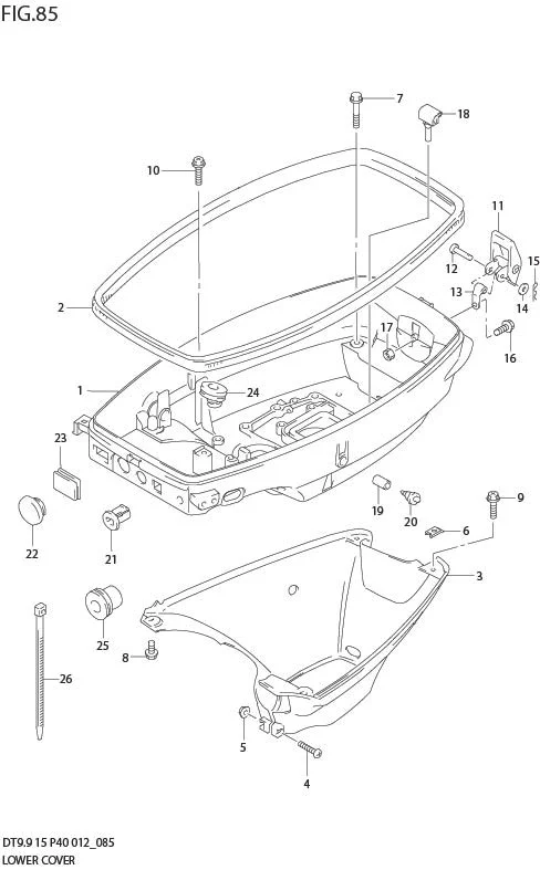 FIG 85  LOWER COVER (DT15 P37)