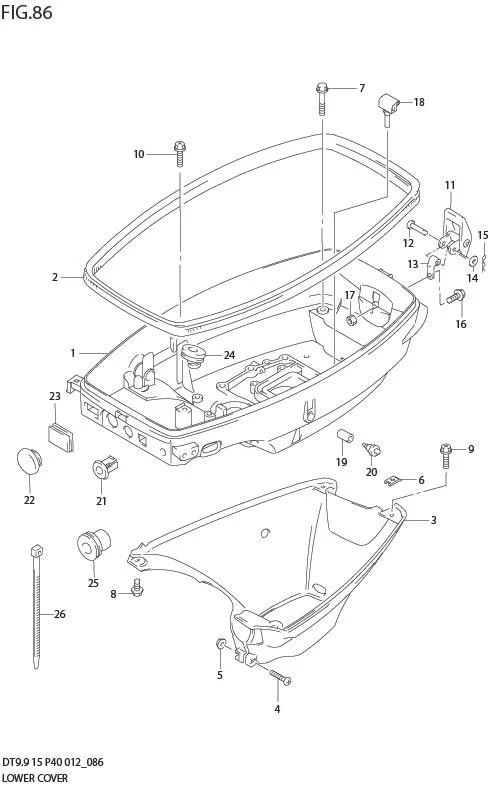 FIG 86  LOWER COVER (DT15K P36)