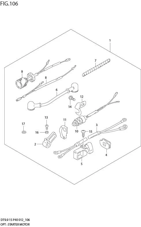 FIG 106 OPT : STARTER MOTOR