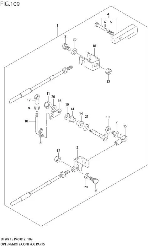 FIG 109 OPT : REMOTE CONTROL PARTS