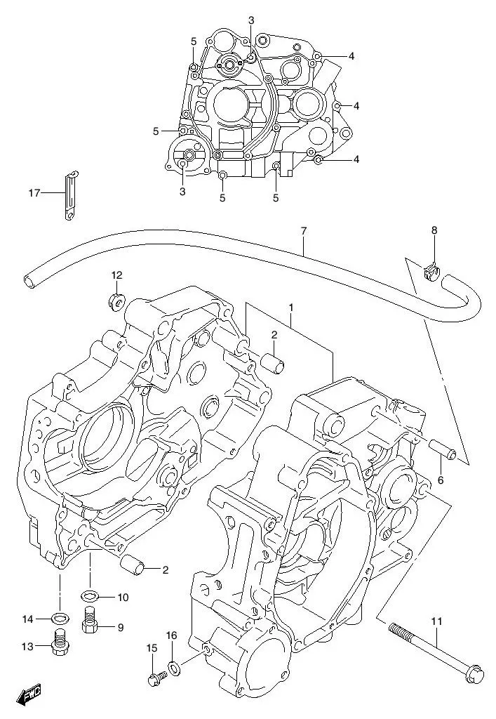 FIG.4 CRANKCASE